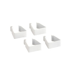 elfa Drawer Basket Tower - Frame Side Clips - White - Pack of 4