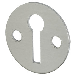 Touchpoint Victorian Escutcheon - 31mm Diameter - Keyhole - Satin Aluminium