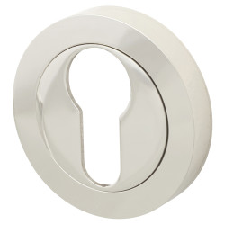 Touchpoint Escutcheon - 50mm Diameter - Euro - Polished Nickel
