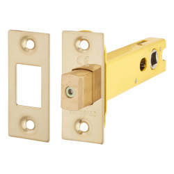 Altro 8mm Tubular Bathroom Deadbolt - 103mm Case - 82mm Backset - Square - PVD Brass
