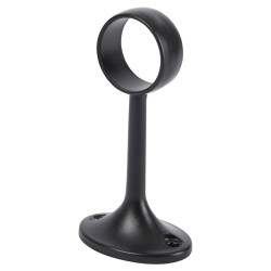 Rothley 25mm Wardrobe Hanging Rail Centre Bracket - Matt Black