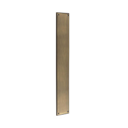 Burlington by Frelan Solid Brass Finger Plate - 450 x 75 x 4mm - Antique Brass