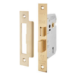 Touchpoint Contract 3 Lever Sashlock - 76mm Case - 57mm Backset - Polished Brass