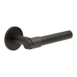 CRES by Frelan Dark Bronze Fixed Dead Door Handles on Round Rose - CR-103 Range