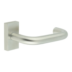 CRES by Frelan CR-106 uPVC Multipoint Door Handle on Rectangular Rose - Satin Stainless Steel