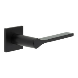 CRES by Frelan Black Unsprung Fire Rated Door Handles on Square rose - CR-105 Range