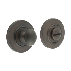 Burlington by Frelan Inner 1 Turn & Release with Chamfered Rose - 47mm Diameter - Dark Bronze