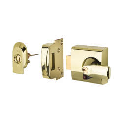 Yale PBS1 BS3621:2007 Nightlatch - 60mm Backset - Polished Brass Case/Cylinder