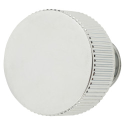 Carlisle Brass Lines Radio Round Cabinet Knob - 35mm Diameter - Polished Chrome