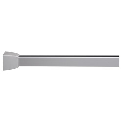 Croydex Shower Rail - Straight - Professional Profile - 800-1830mm Length - Silver