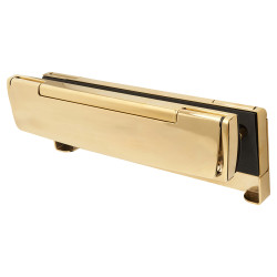 Arrone AR708HS TS008 Security Letter Plate - 310 x 21mm - Polished Brass
