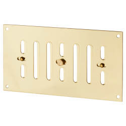 Hampstead Hit & Miss Vent - 165 x 89mm - Polished Brass