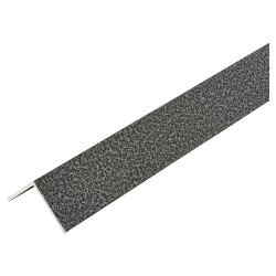 Rothley 2000mm Aluminium Angle - Equal Sided - 25 x 25 x 1mm - Pewter Effect