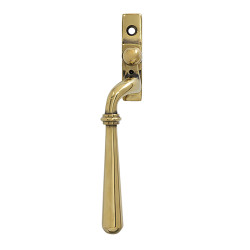 From The Anvil Newbury Locking Espagnolette Casement Window Handle - Left - Aged Brass