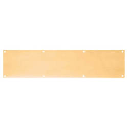 Hampstead Solid Brass Kick Plate - 900 x 200 x 1.2mm - 8 Screw Holes - Polished
