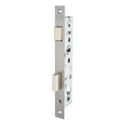 Nemef 9600 Narrow Style Euro Sashlock - 40mm Case - 25mm Backset - Satin Stainless Steel