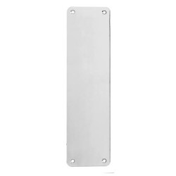 Altro Stainless Steel Plain Finger Plate - 375 x 75 x 1.5mm - Polished