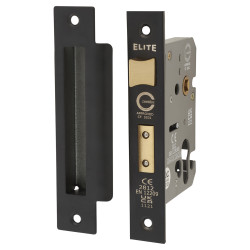 Touchpoint Euro Profile Sashlock - 78mm Case - 57mm Backset - Matt Black