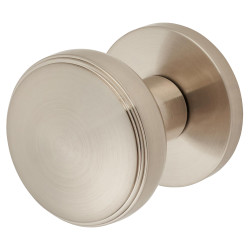 Jedo by Frelan Satin Nickel Classic Mortice Door Knob - 60mm Rose Diameter