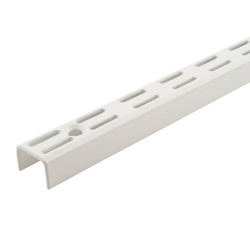 elfa Twin Slot Shelving System - Shelf Wall Upright - 1340mm Length - White