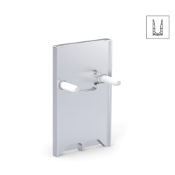 Bohle VetroMount Bolt On End Cap for Top Mount Profile - 132 x 79mm - Anodised Aluminium