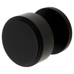 Jedo by Frelan Matt Black Step Mortice Door Knob - 60mm Rose Diameter