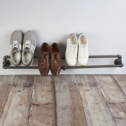 Altro 1/2" Pipe Shoe Rack - Grey
