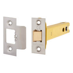Altro Heavy Duty Tubular Latch - 128mm Case - 107mm Backset - Square - Satin Stainless Steel