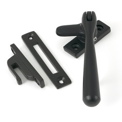 From The Anvil Newbury Locking Mortice & Hook Plate Window Fastener - Reversible - Matt Black