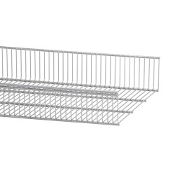 elfa Top Track System - Click In Ventilated Wire Shelf - 902 x 438mm - Platinum