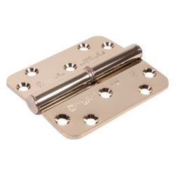Royde & Tucker (H101) Hi-Load Lift-Off Grade 11 Butt Fire Door Hinge -100x88x3mm - Right -Pol Brass