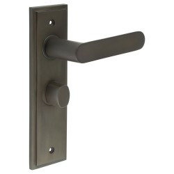 Burlington by Frelan Dark Bronze Fire Rated Bathroom Door Handles - Kensington - Inner 2 - 200 x 55mm