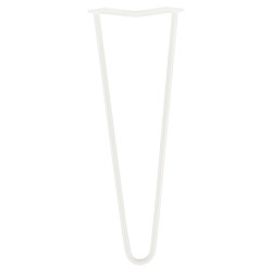Altro Hairpin Leg - 2 Pin - 400mm Height - White - Pair