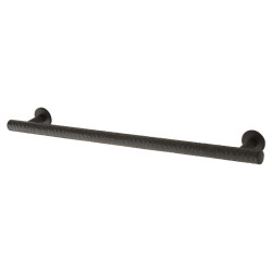 Hampstead Kendal 10.5mm Hammered T-Bar Cabinet Pull Handle - 224mm Centres - Matt Black