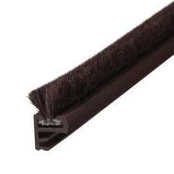 Exitex Sash Window Offset Leg Pile Carrier - 2200mm Length - 6.5mm Pile - Brown
