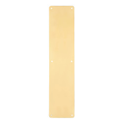 Hampstead Solid Brass Plain Finger Plate - 450 x 100 x 1.5mm - Polished