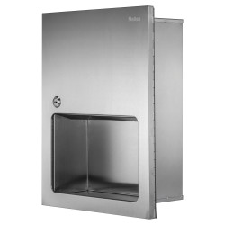 Metlex Kepler Recessed Paper Towel Dispenser - 300 x 116 x 400mm - Brushed Stainless Steel