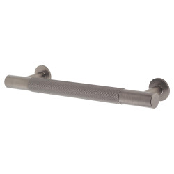 Carlisle Brass 13mm Knurled T-Bar Cabinet Pull Handle - 128mm Centres - Anthracite Grey
