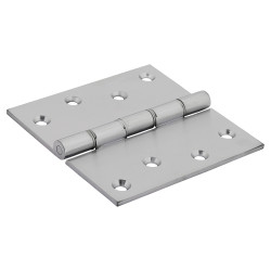 Jedo Quality Projection Hinge - 102 x 102 x 3mm - Satin Chrome - Pair