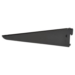 Altro Twin Slot Shelf Bracket - 220mm Length - Black