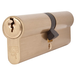 Touchpoint 5 Pin 100mm Euro Double Cylinder - 50 + 50mm - Polished Brass - Keyed to Differ