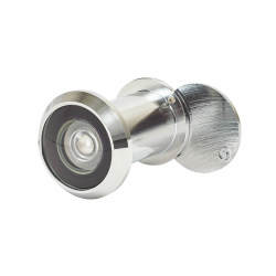 D&E Big Eye 200° Door Viewer - Door Thickness 40-60mm - Polished Chrome