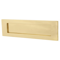 Letter Plate - 254 x 74mm - Polished Brass
