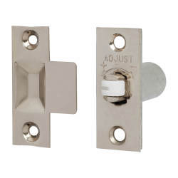 Adjustable Roller Catch - 24 x 59mm Faceplate - Polished Nickel - Pack of 5