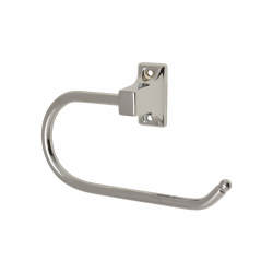 Croydex Sutton Round Hook Toilet Roll Holder - 102 x 167 x 42mm - Polished Chrome