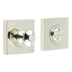 Burlington by Frelan Inner 1 Turn & Release with Square Plain Rose - 47 x 47mm - Polished Nickel