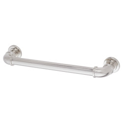 Altro 6mm Pipe Style D-Bar Cabinet Pull Handle - 160mm Centres - Satin Nickel