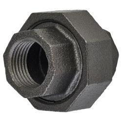 Altro 1/2" Pipe Shelving Iron Bolted Straight Pipe Connector - Grey