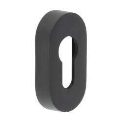 CRES by Frelan Oval Escutcheon - 65 x 35mm - Euro - Black
