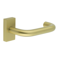 CRES by Frelan CR-106 uPVC Multipoint Door Handle on Rectangular Rose - Satin Brass